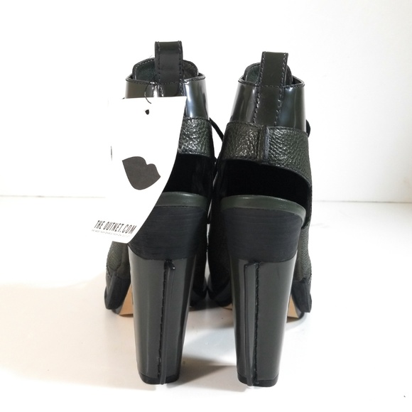 Alexander Wang Dakota Green Open Heel Booties 37 - Picture 4 of 8